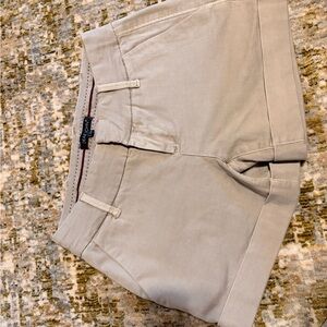 Dear John Cream Shorts with Red Accents